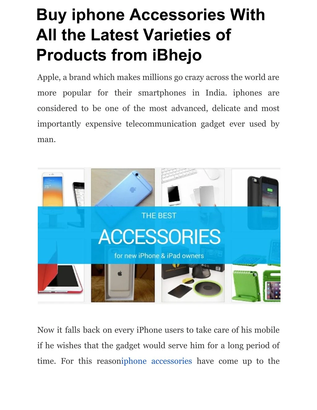 buy iphone accessories with all the latest