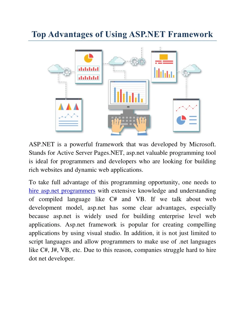 top advantages of using asp net framework