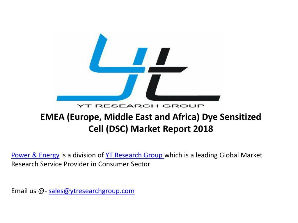 emea europe middle east and africa dye sensitized