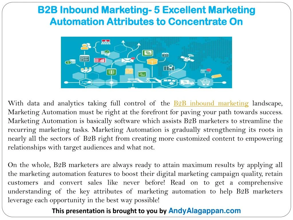 b2b inbound marketing 5 excellent marketing automation attributes to concentrate on