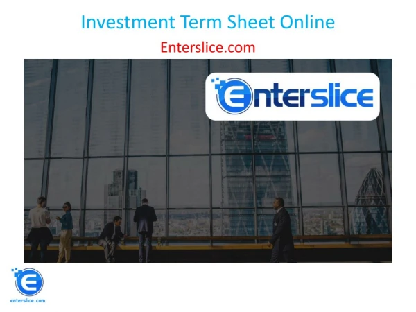 Investment Term Sheet Online
