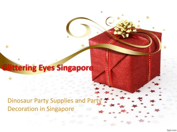 Dinosaur Party Supplies and Birthday Supplies in Singapore at Glittering Eyes.
