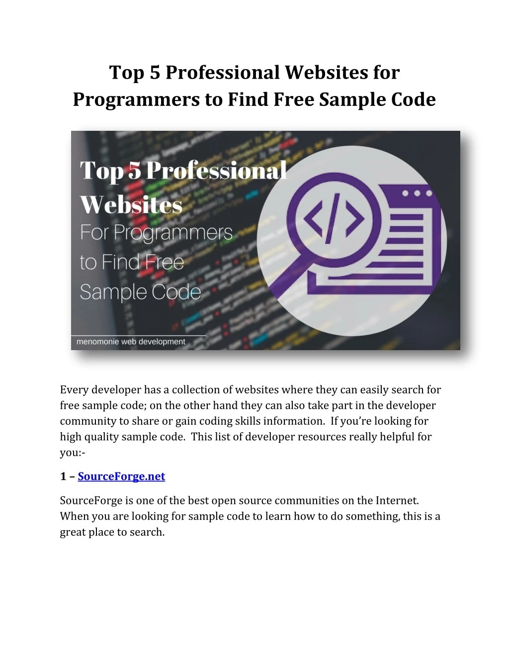 top 5 professional websites for programmers