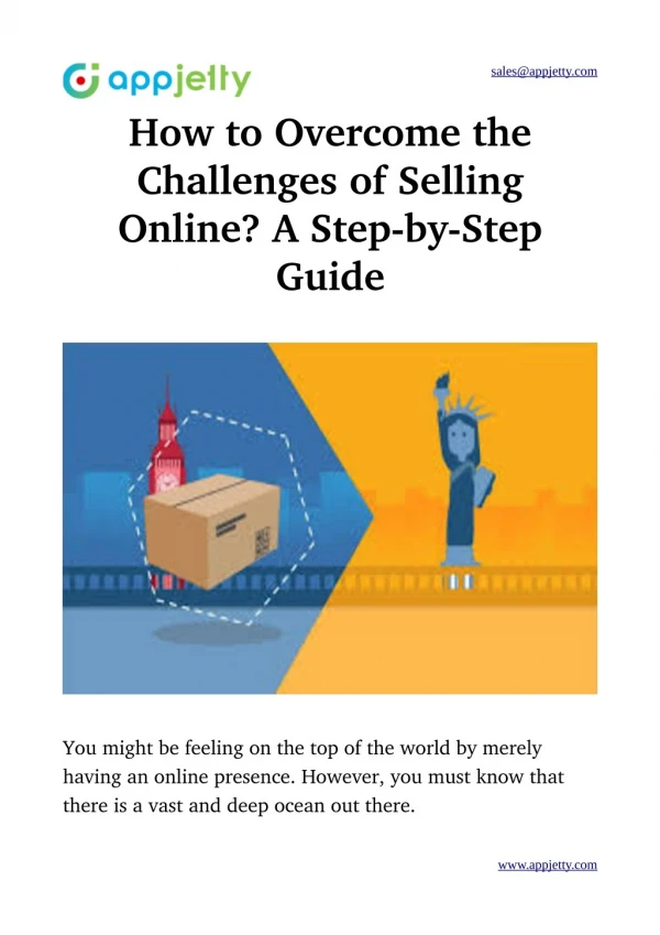 How to Overcome the Challenges of Selling Online? A Step-by-Step Guide