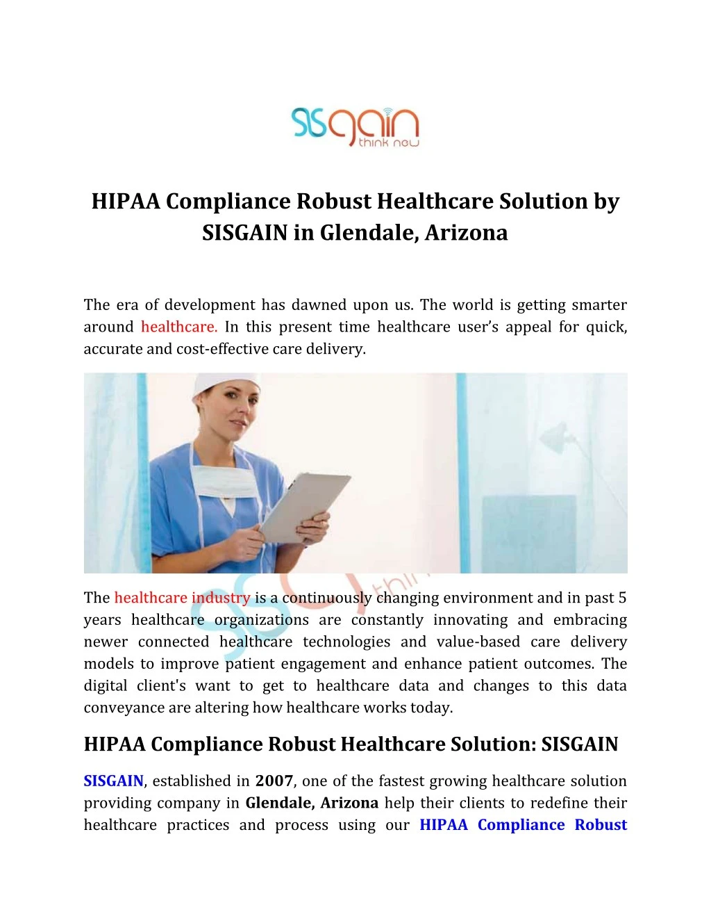 hipaa compliance robust healthcare solution