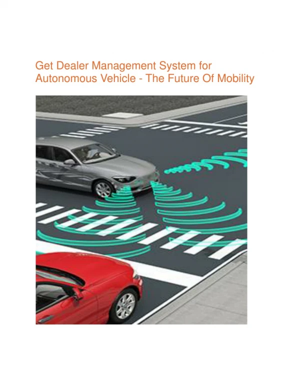 Get Dealer Management System For Autonomous Vehicle
