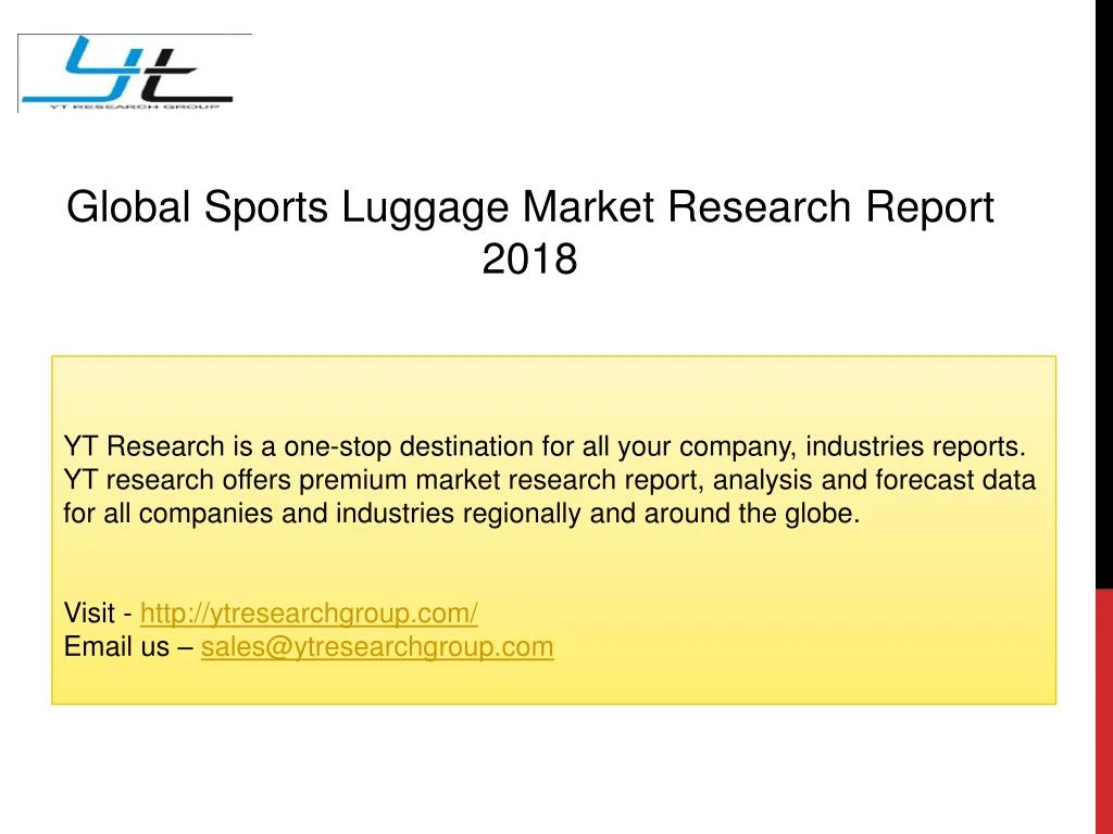 global sports luggage market research report 2018