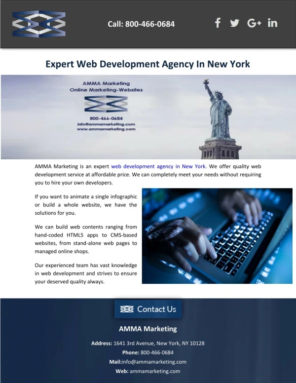 Expert Web Development Agency In New York