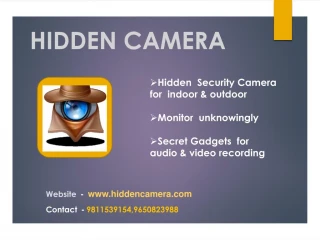 Hidden camera in Delhi India - slide 1