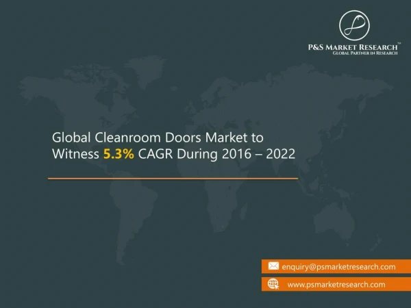 Cleanroom Doors Market - Global Industry Analysis, Growth, 2023