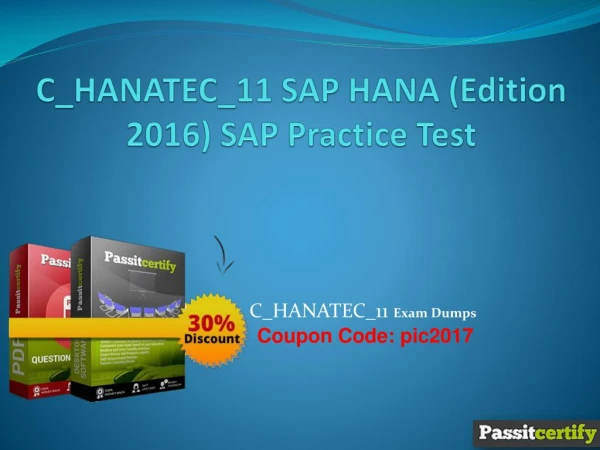 C_HANATEC_11 SAP HANA (Edition 2016) SAP Practice Test