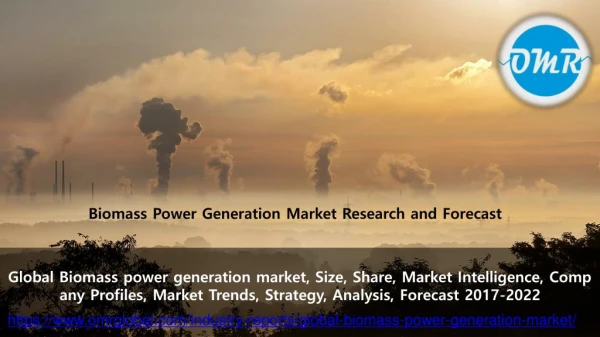 Global Biomass Power Generation Market Research and Forecast
