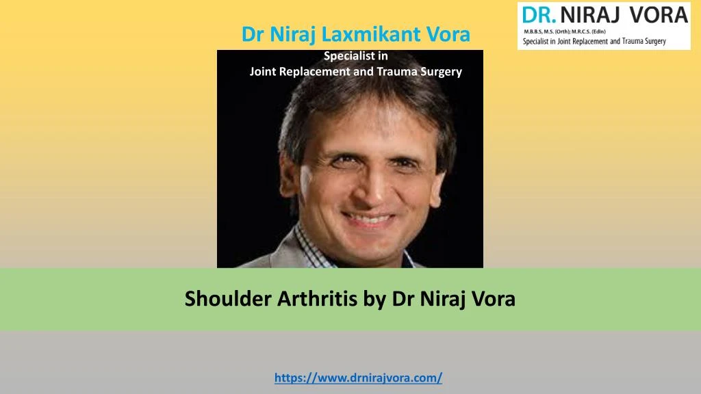 shoulder arthritis by dr niraj vora