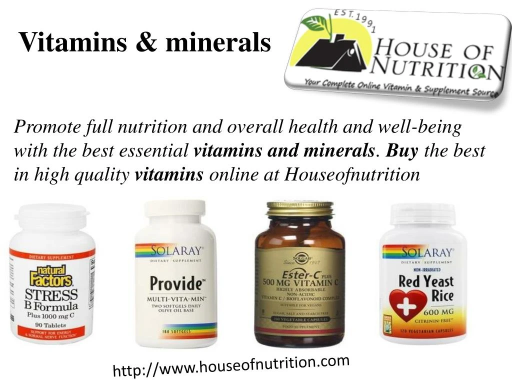 vitamins minerals