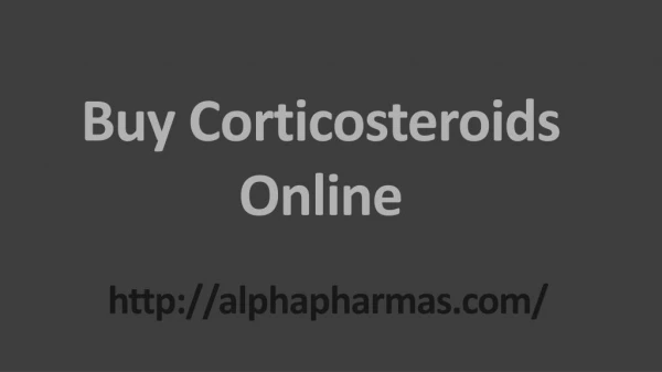 Buy Corticosteroids Online