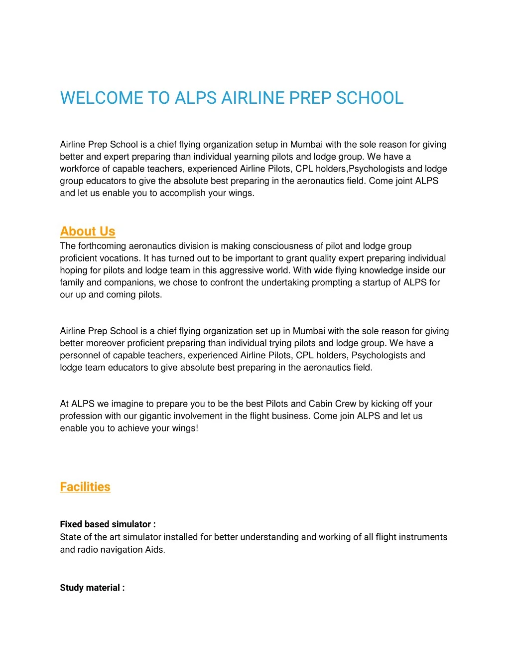 welcome to alps airline prep school airline prep