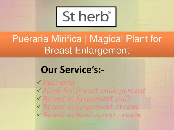 Pueraria Mirifica | Magical Plant for Breast Enlargement`