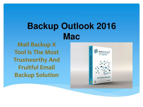 Backup 2016 Outlook Mac Mails