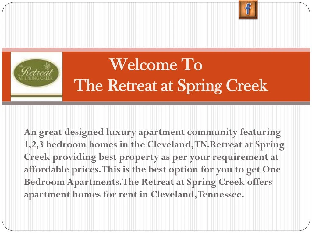 welcome to the retreat at spring creek