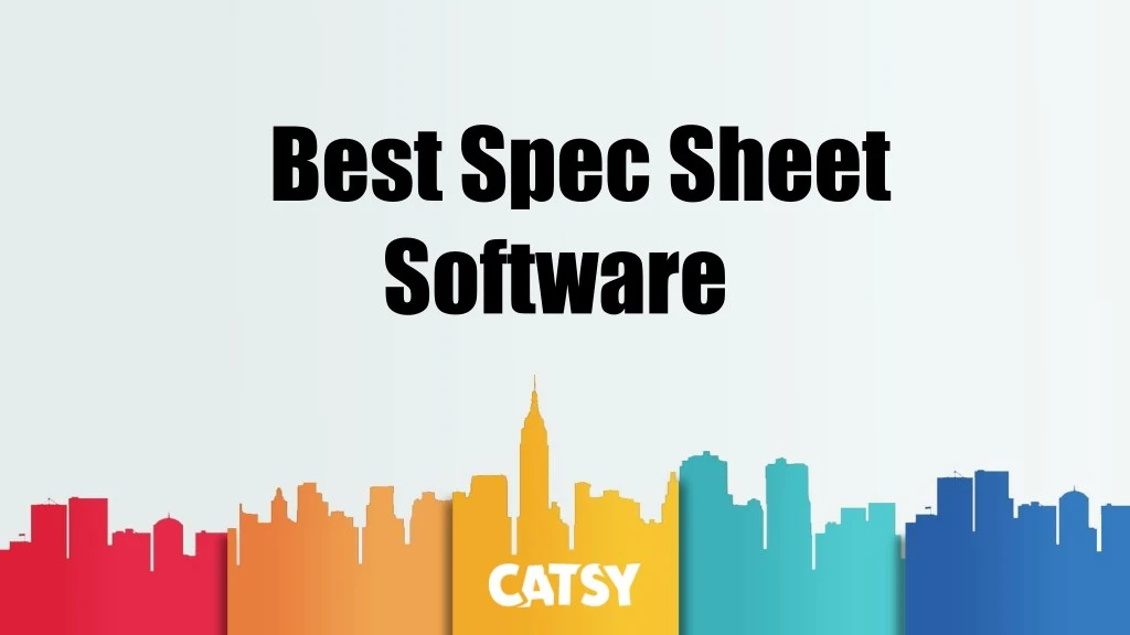 best spec sheet software