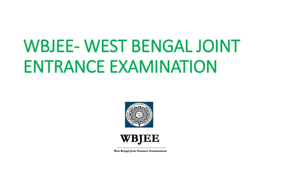 wbjee west bengal joint entrance examination