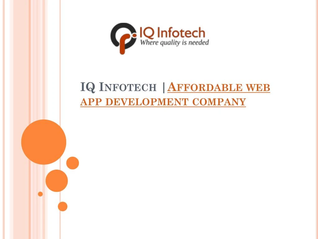 iq infotech affordable web app development company