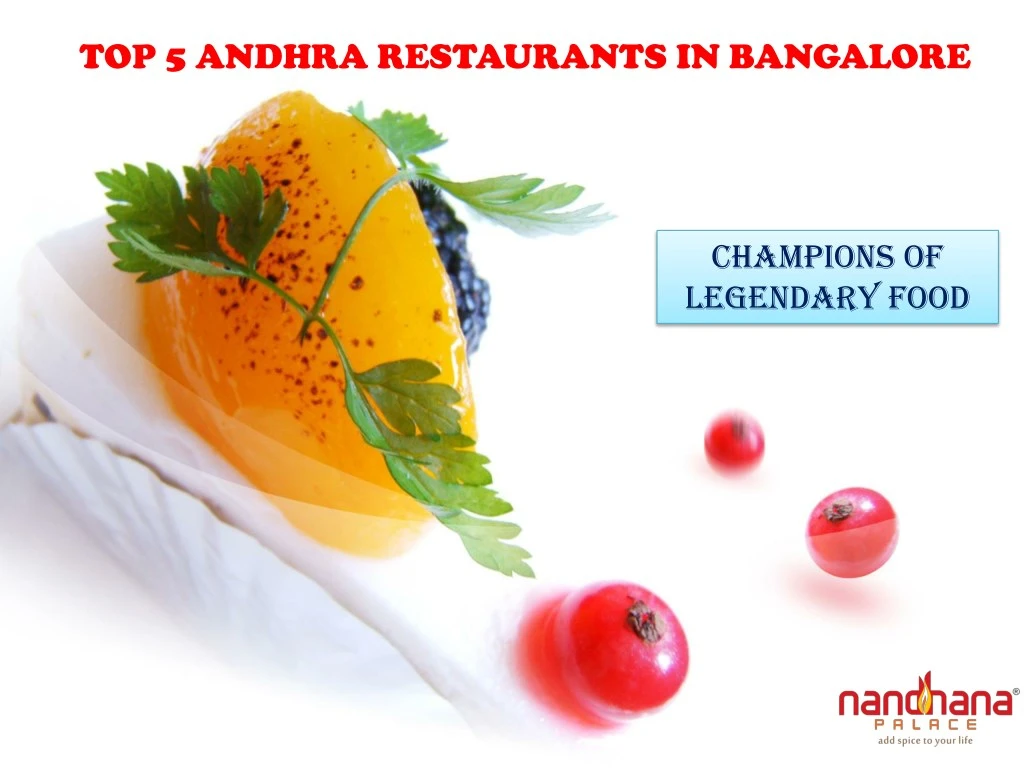 top 5 andhra restaurants in bangalore