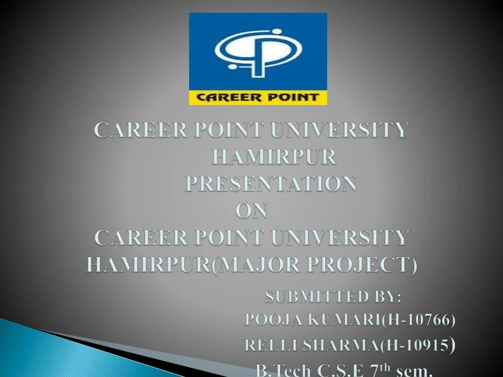 career point university hamirpur presentation