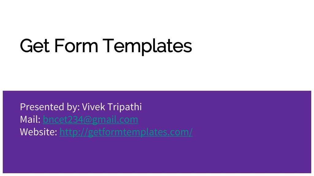 get form templates