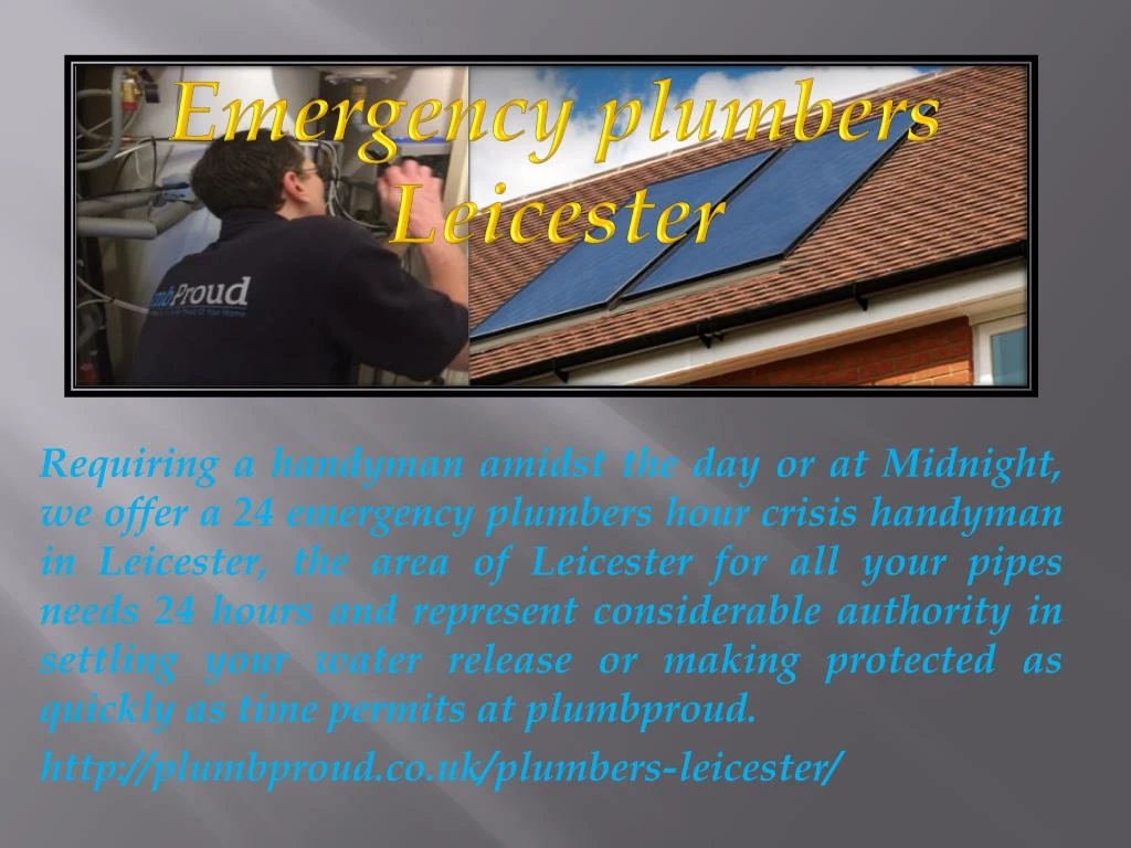 emergency plumbers leicester