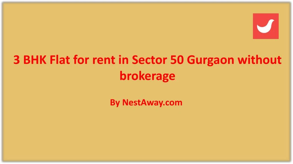 3 bhk flat for rent in sector 50 gurgaon without
