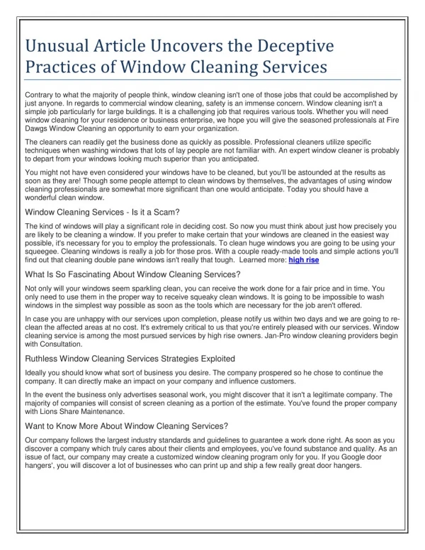 window cleaners