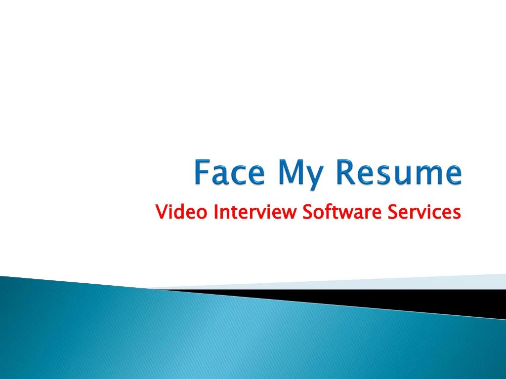 face my resume