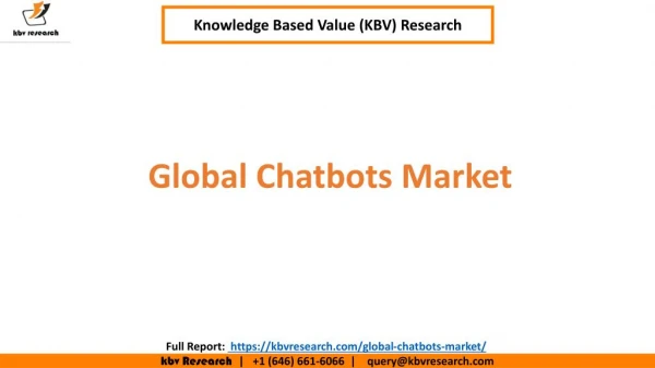 Global Chatbots Market Size and Share