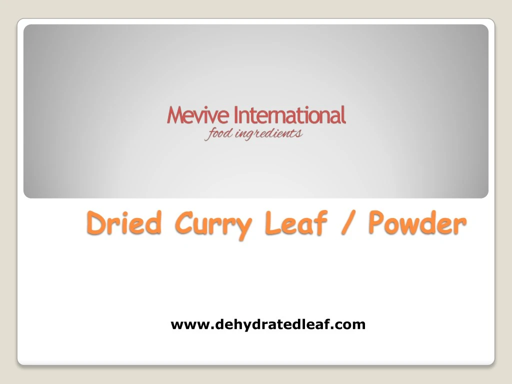 dried curry leaf powder