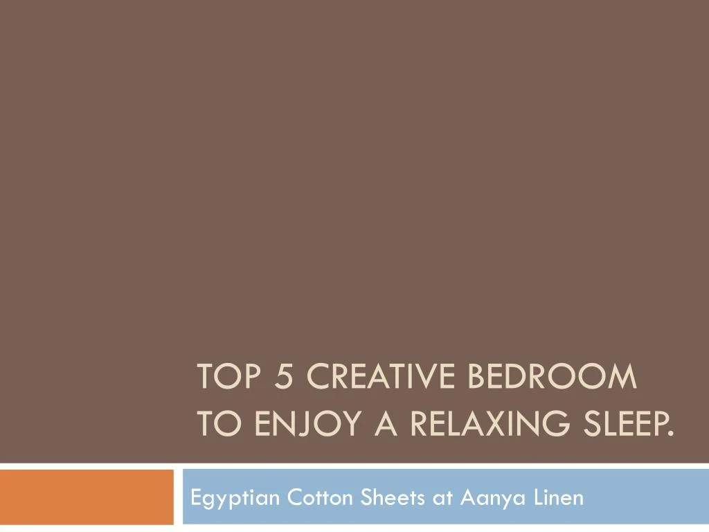 top 5 creative bedroom to enjoy a relaxing sleep