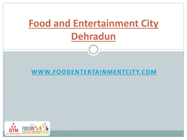MDDA Complex Food and Entertainment city Dehradun