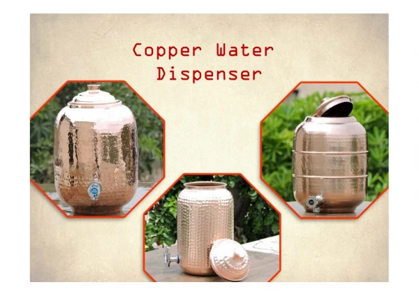 Pure Copper Water Dispenser for Ayurvedic Benefits