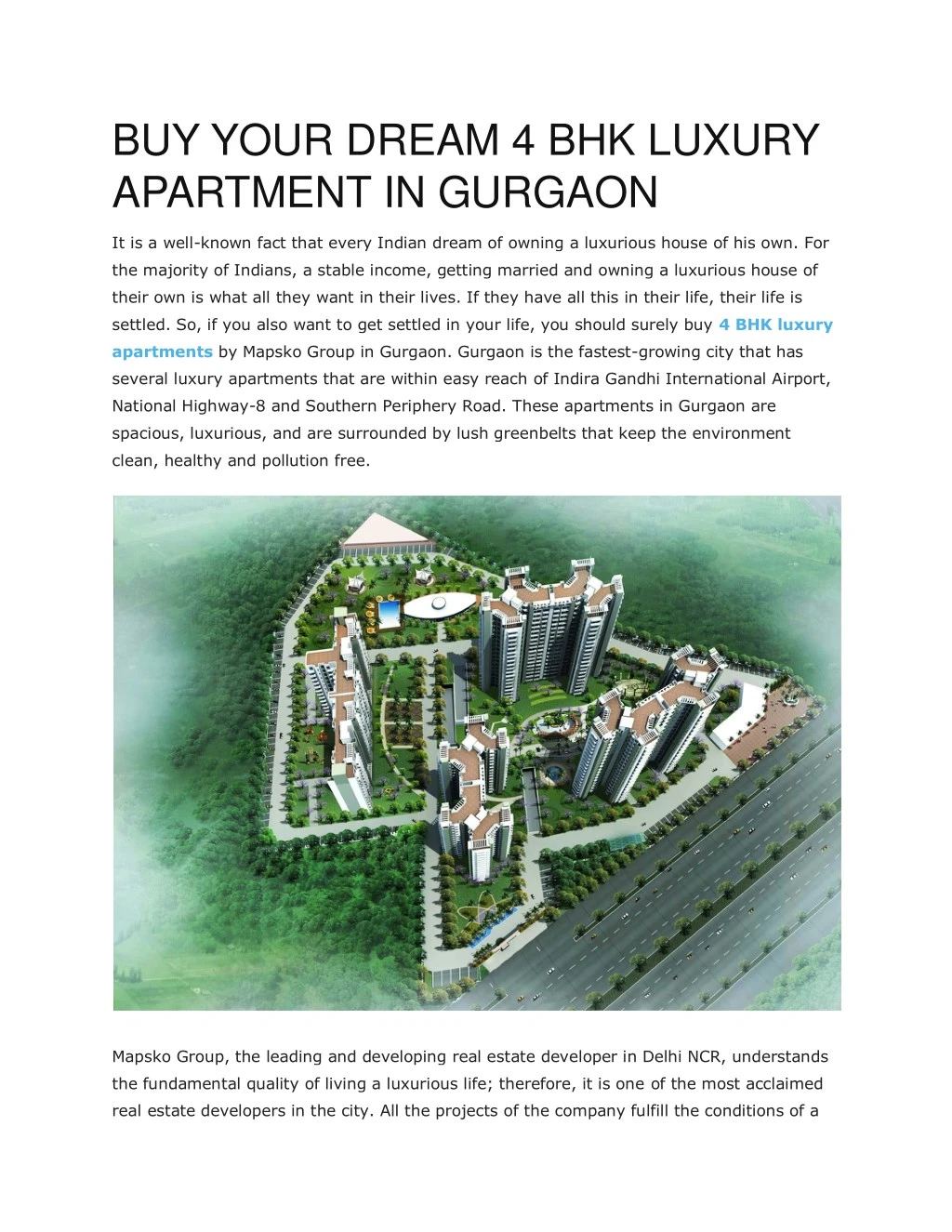 buy your dream 4 bhk luxury apartment in gurgaon