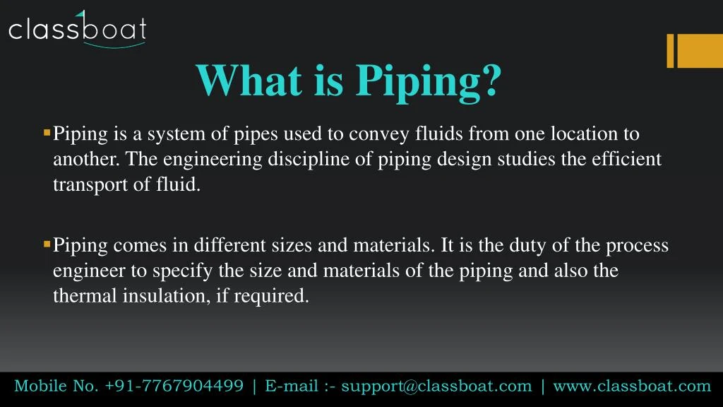 what is piping