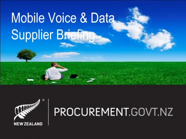 Mobile Voice Data Supplier Briefing
