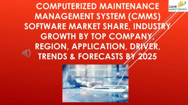 Computerized Maintenance Management System (CMMS) Software Market Share, Industry Growth by Top Company, Region, Applica