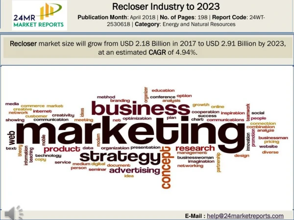 Recloser Industry Production, Sales and Consumption Status and Prospects Professional Market Research Report