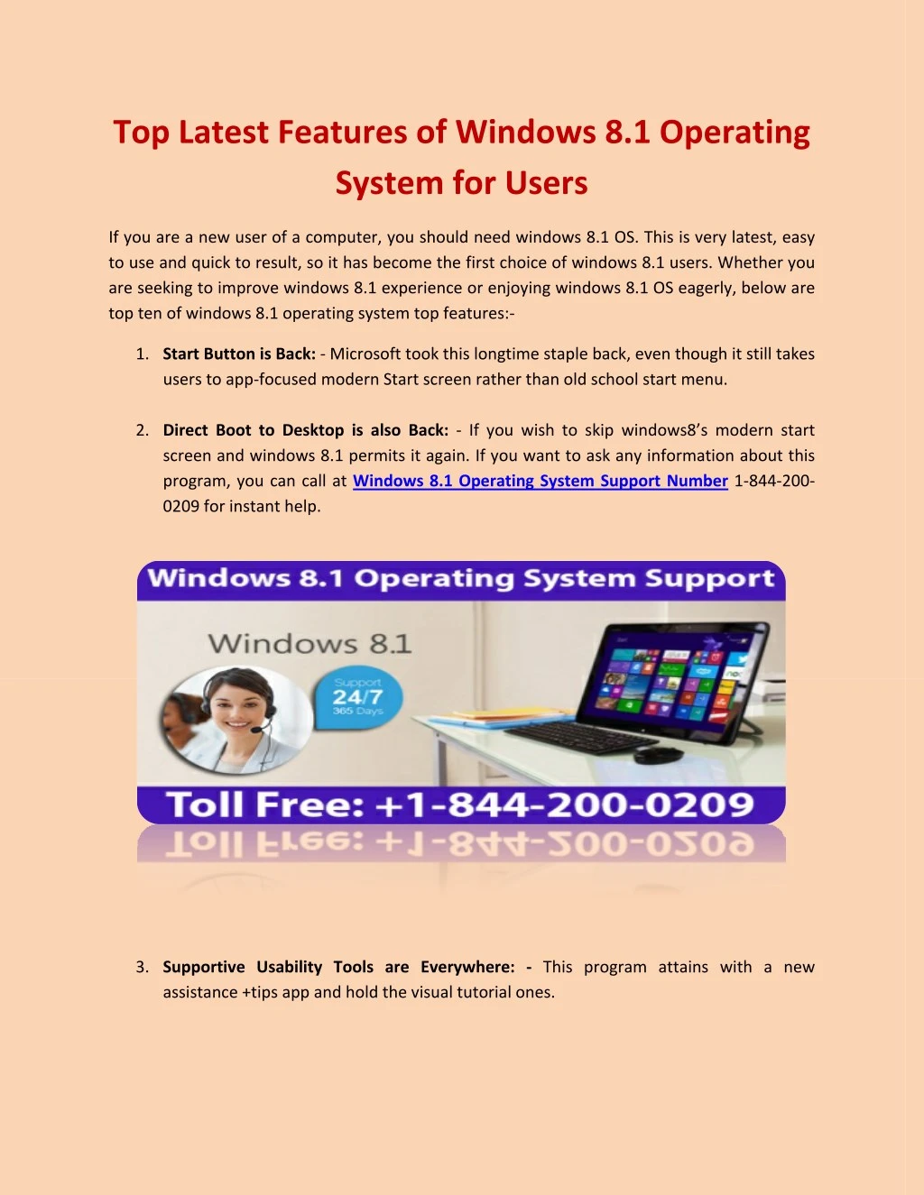 top latest features of windows 8 1 operating