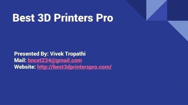 Best 3D Printer