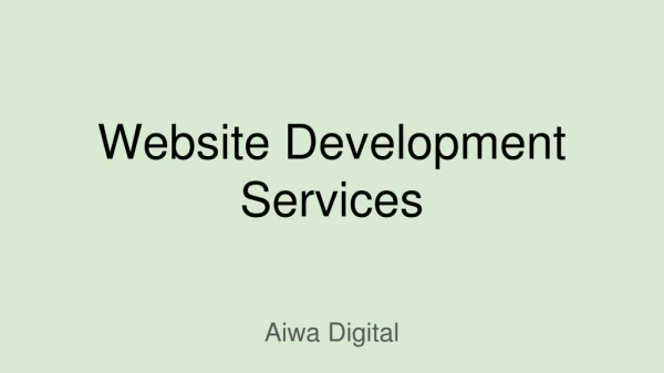Website development services in Dubai