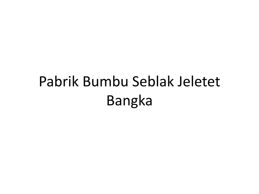 pabrik bumbu seblak jeletet bangka