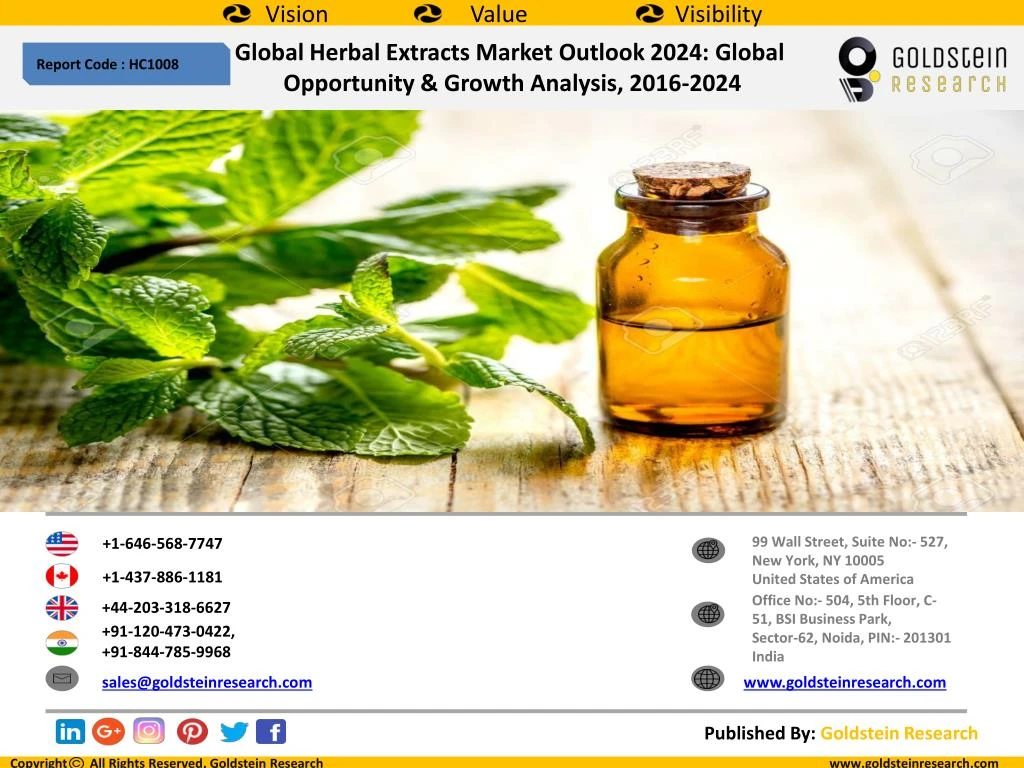 global herbal extracts market outlook 2024 global