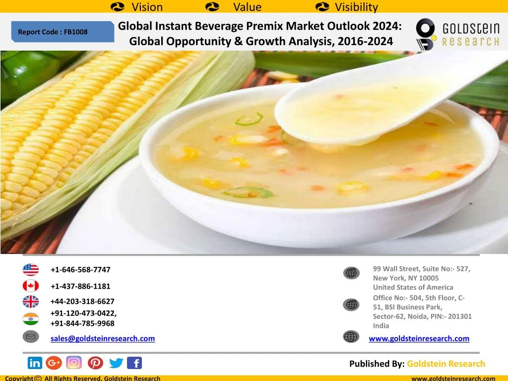 global instant beverage premix market outlook