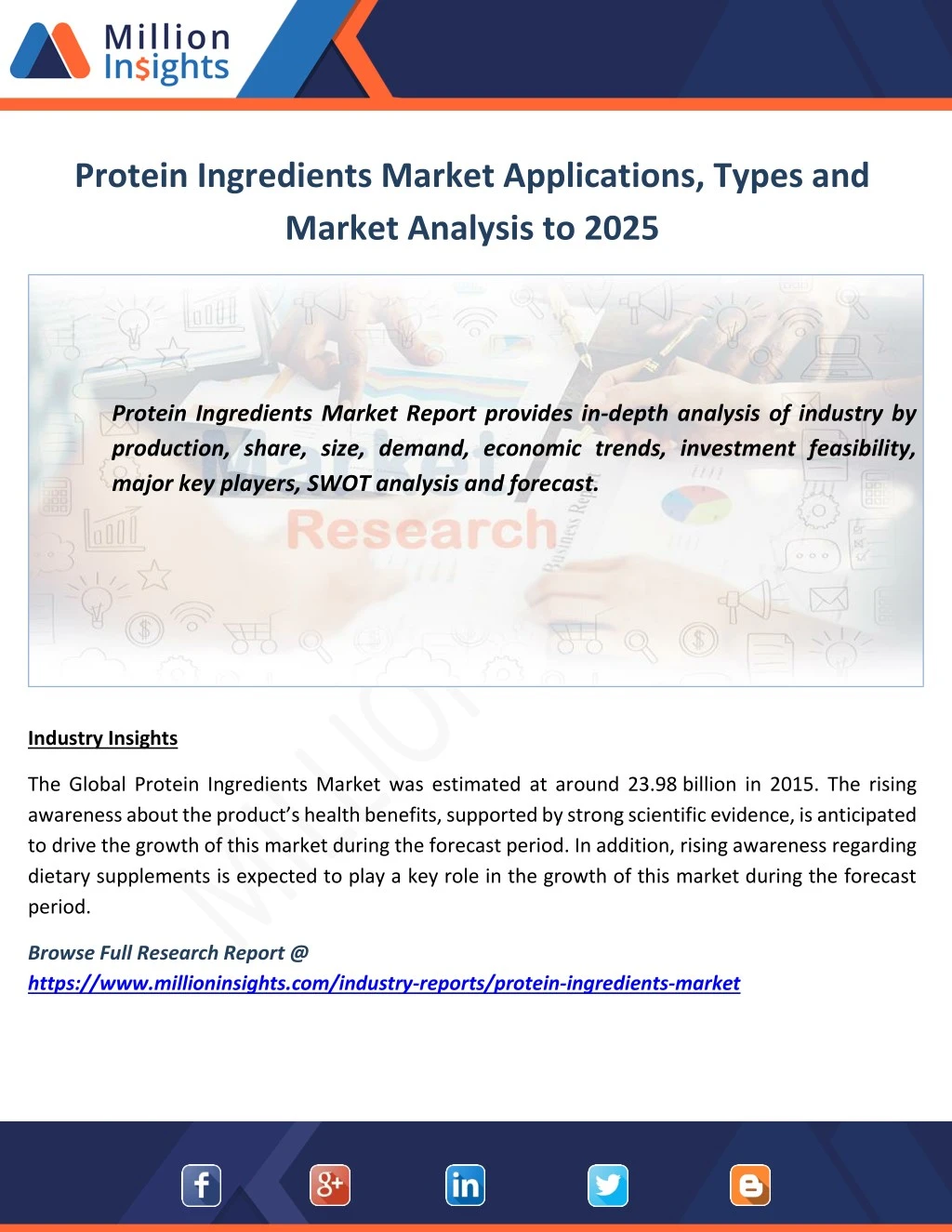 protein ingredients market applications types